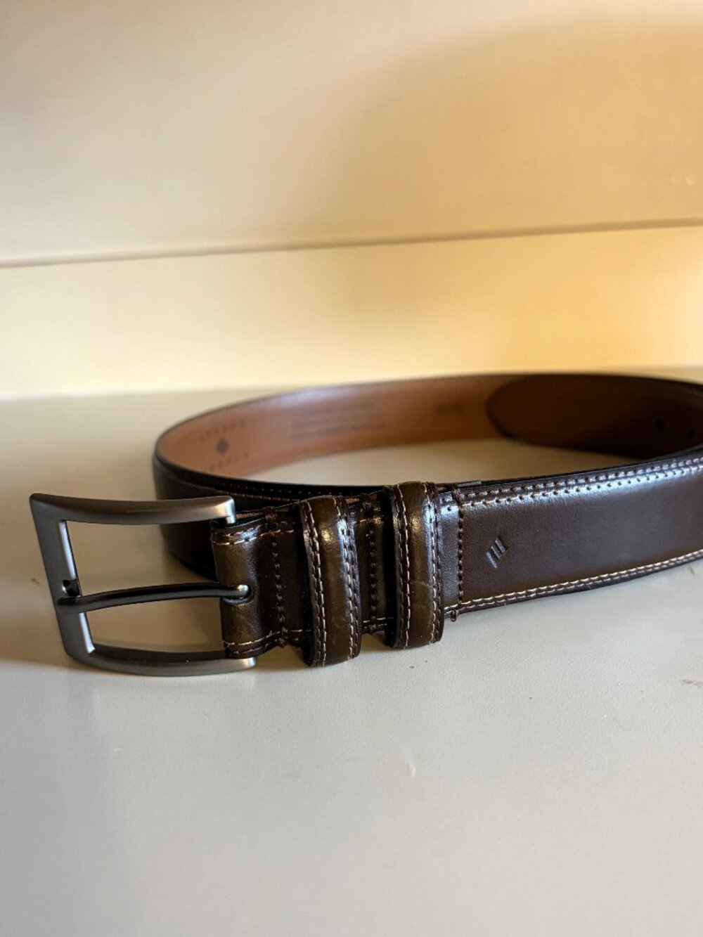 Joseph Abboud Genuine Leather Men's Belt Handcrafted in Italy Size 38 CLASSY